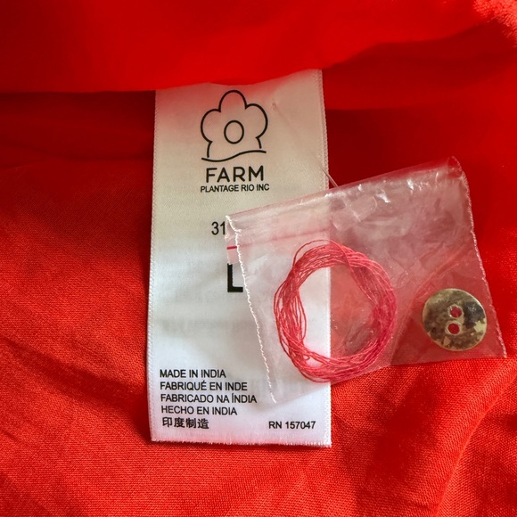 FARM Rio Red Ruffled Tiered Sundress - Picture 8 of 8